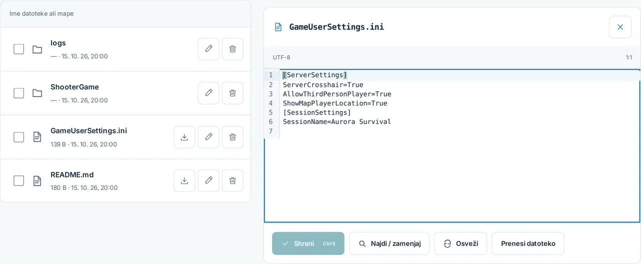 CubixServ · Datoteke