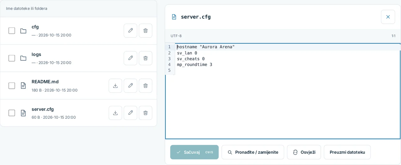 CubixServ · Fajlovi