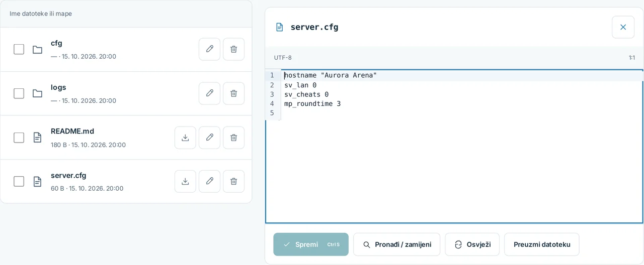 CubixServ · Datoteke