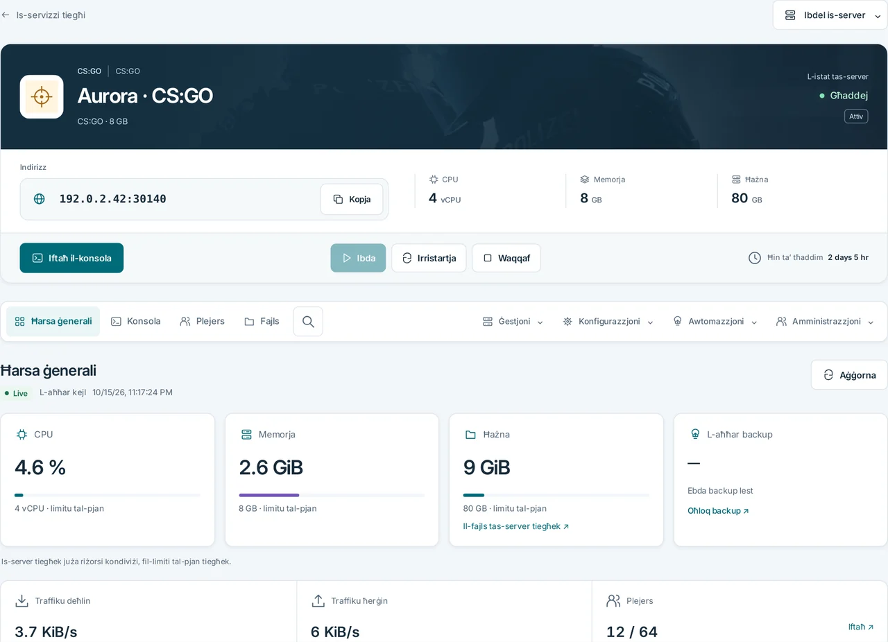 CubixServ · Ħarsa ġenerali