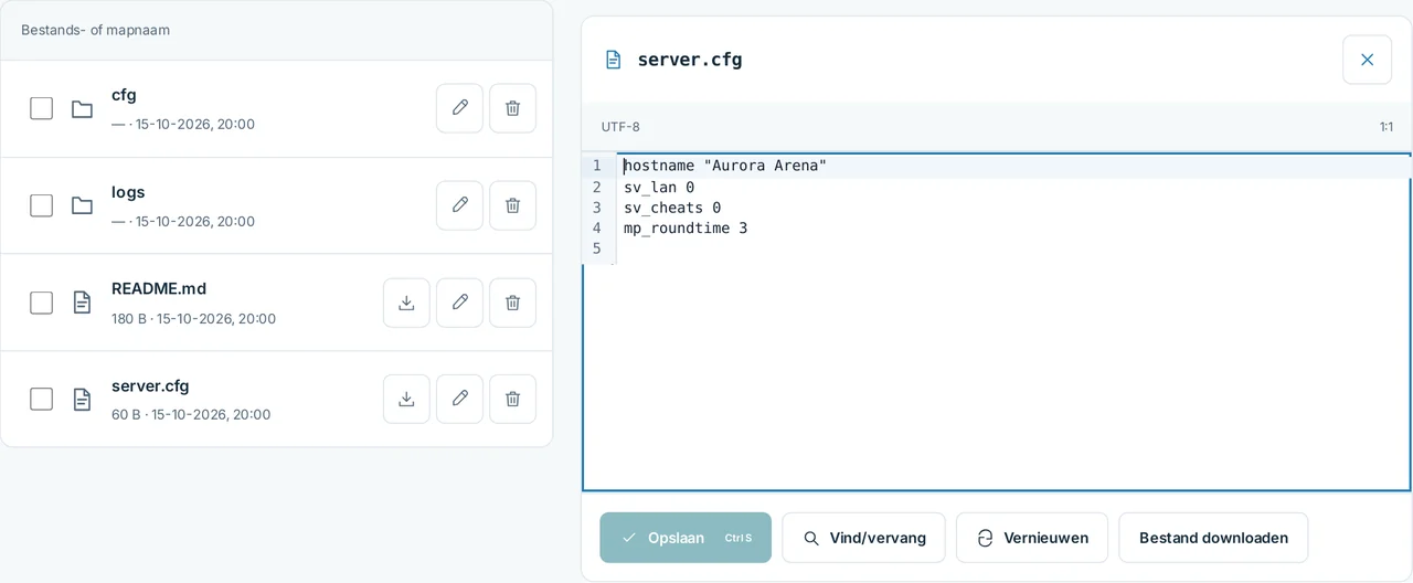 CubixServ · Bestanden