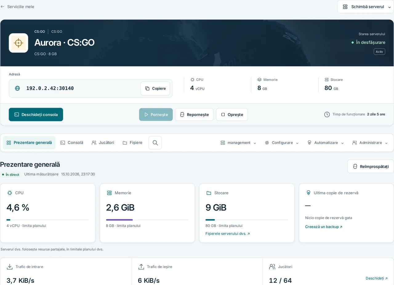 CubixServ · Prezentare generală