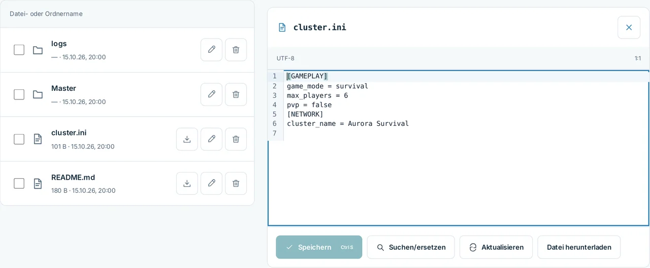 CubixServ · Dateien