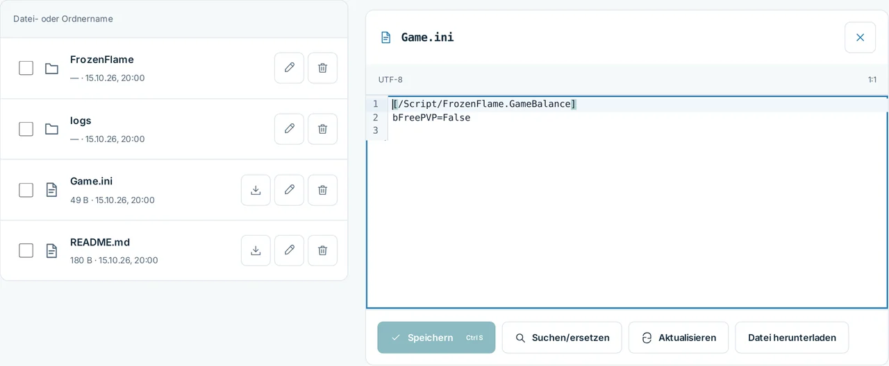 CubixServ · Dateien