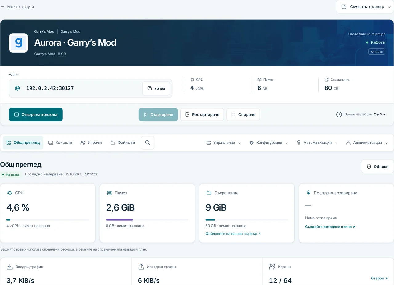 CubixServ · Общ преглед