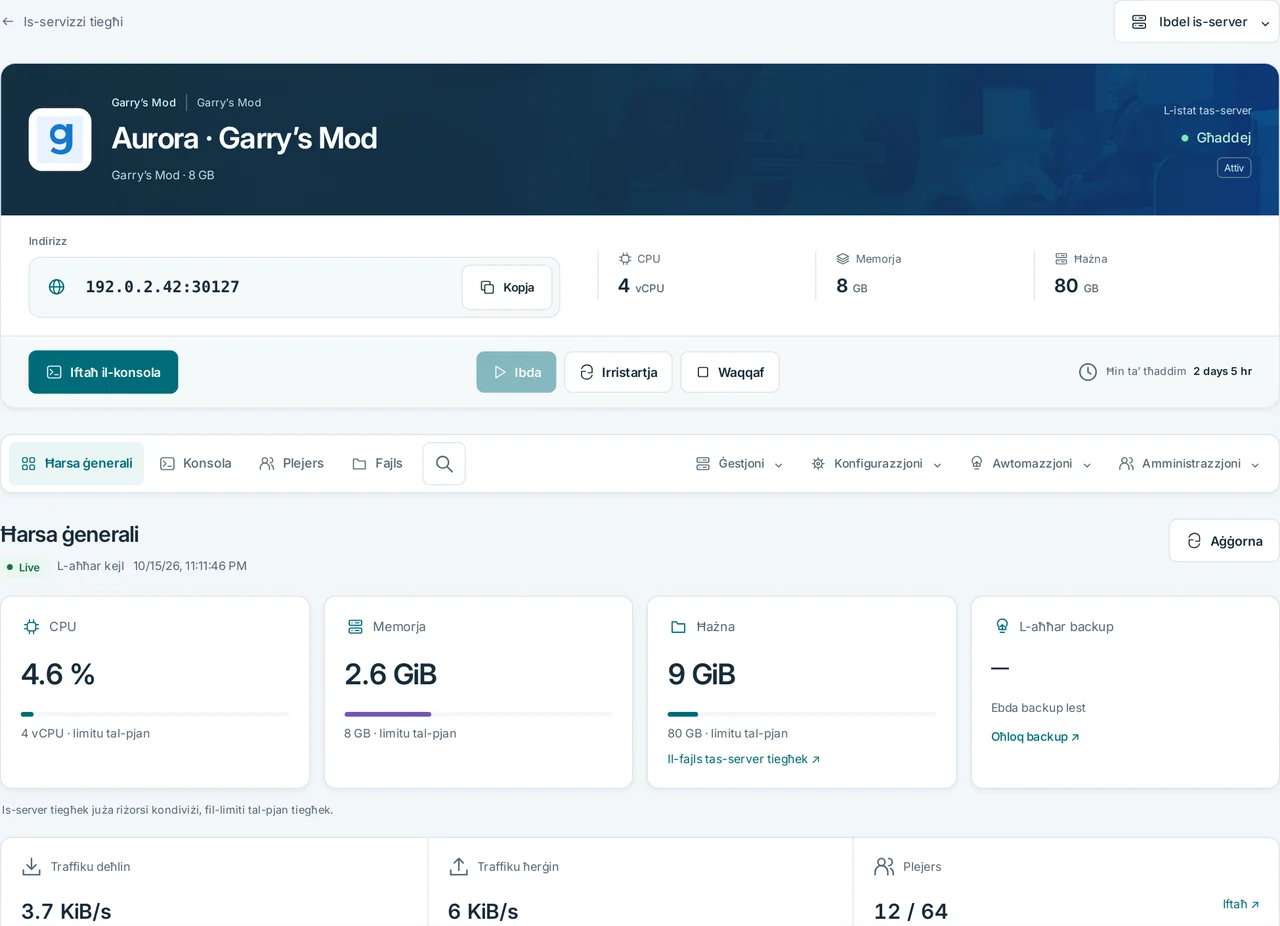 CubixServ · Ħarsa ġenerali