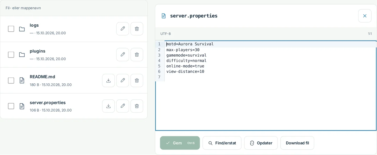 CubixServ · Filer