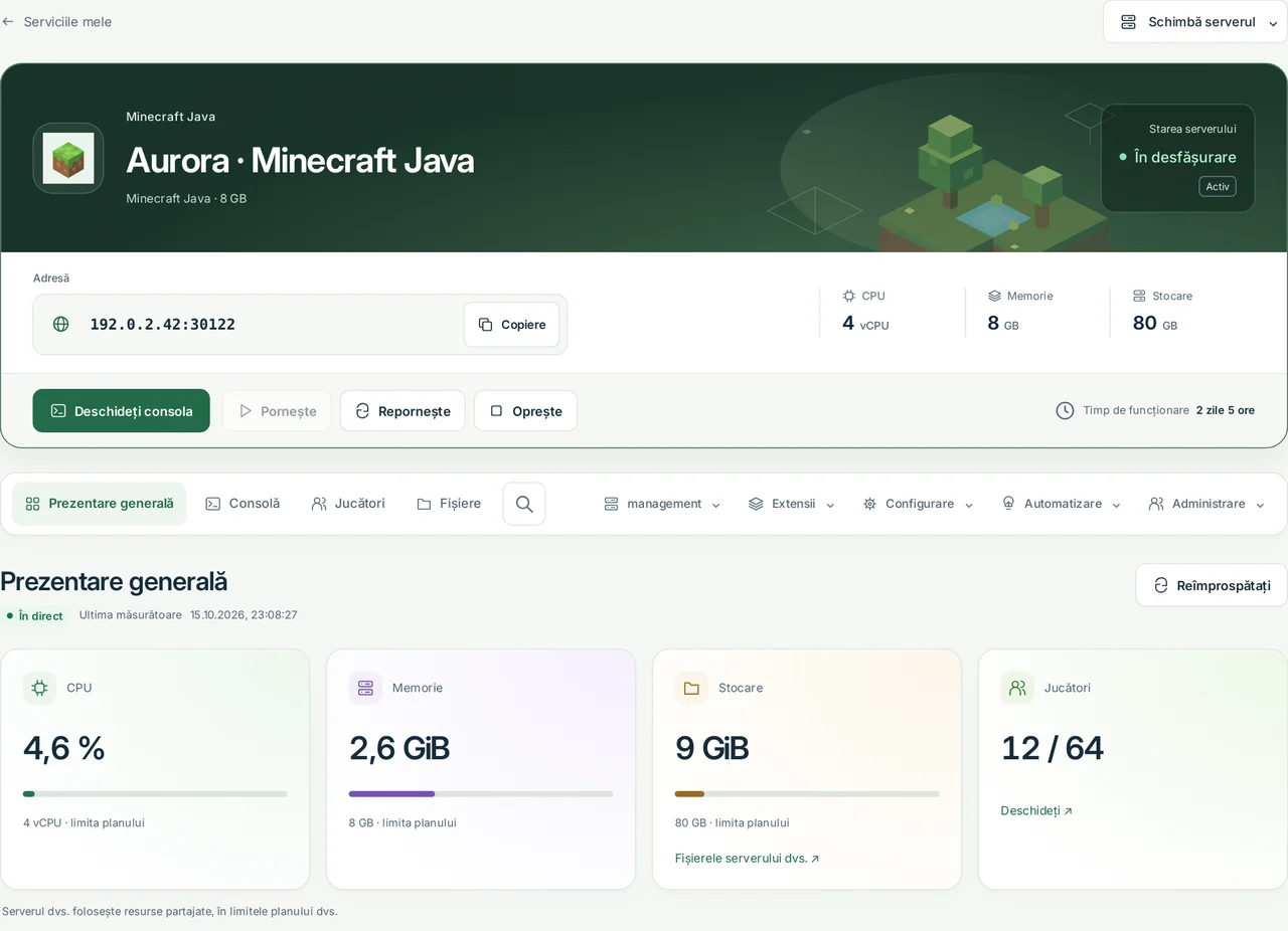 CubixServ · Prezentare generală