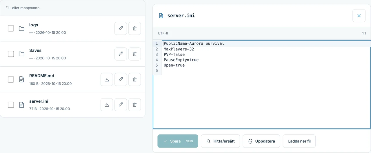 CubixServ · Filer