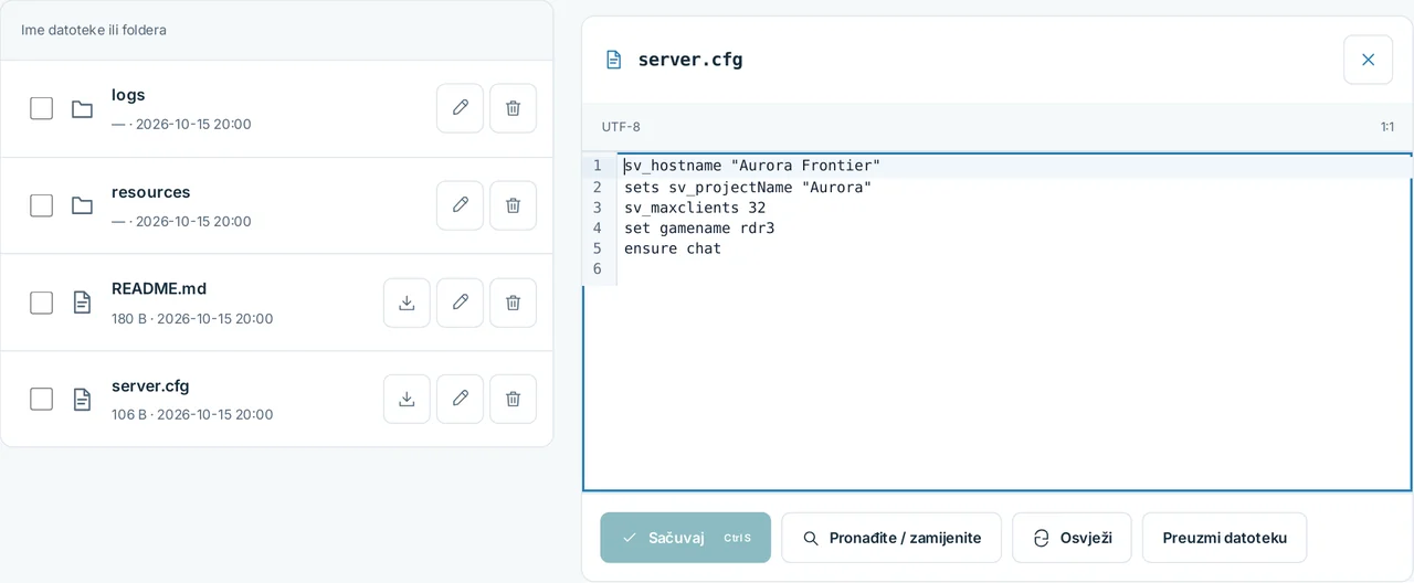 CubixServ · Fajlovi
