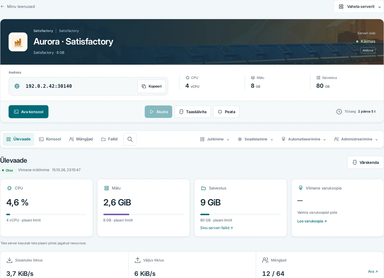 CubixServ · Ülevaade