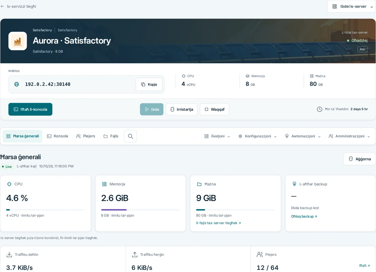 CubixServ · Ħarsa ġenerali