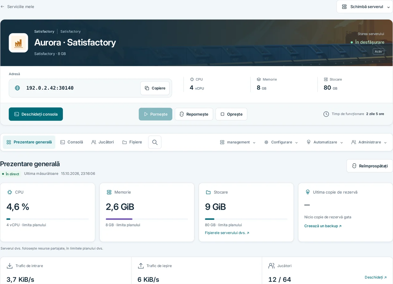 CubixServ · Prezentare generală
