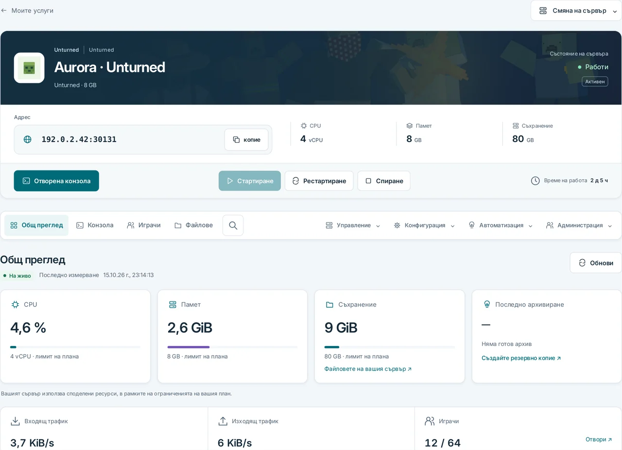 CubixServ · Общ преглед