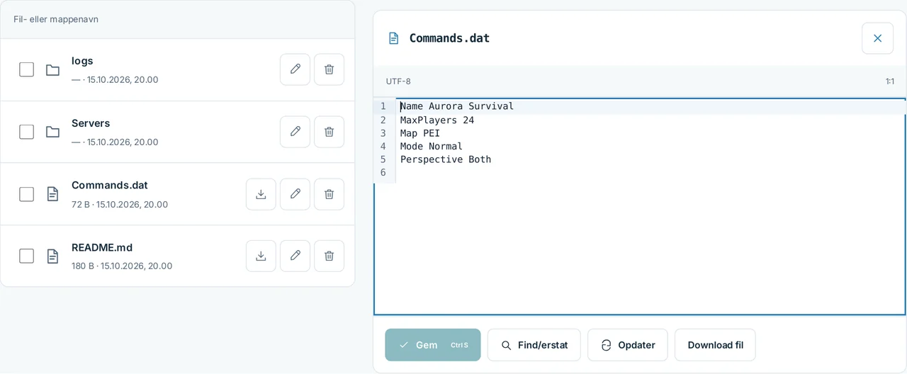 CubixServ · Filer
