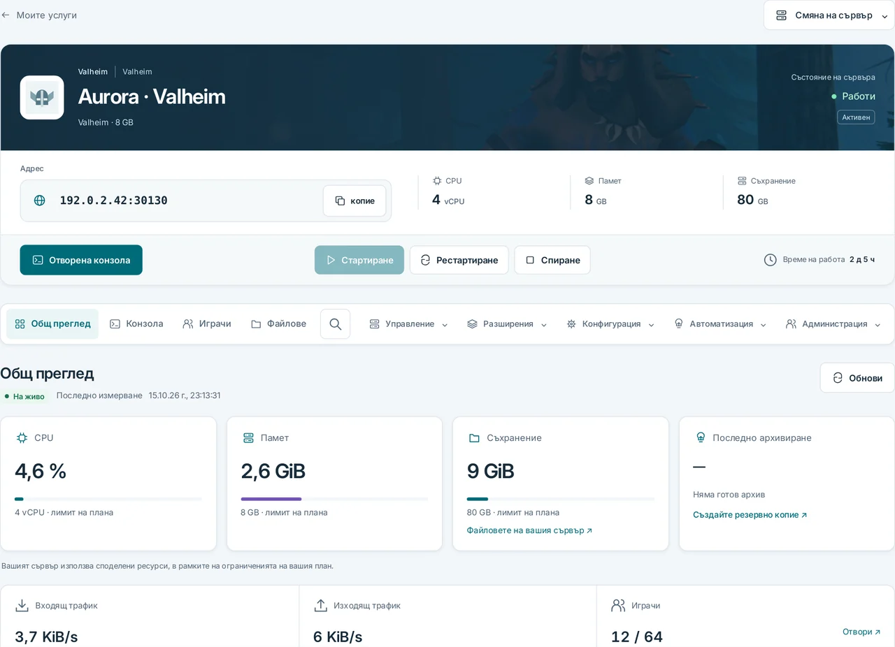 CubixServ · Общ преглед