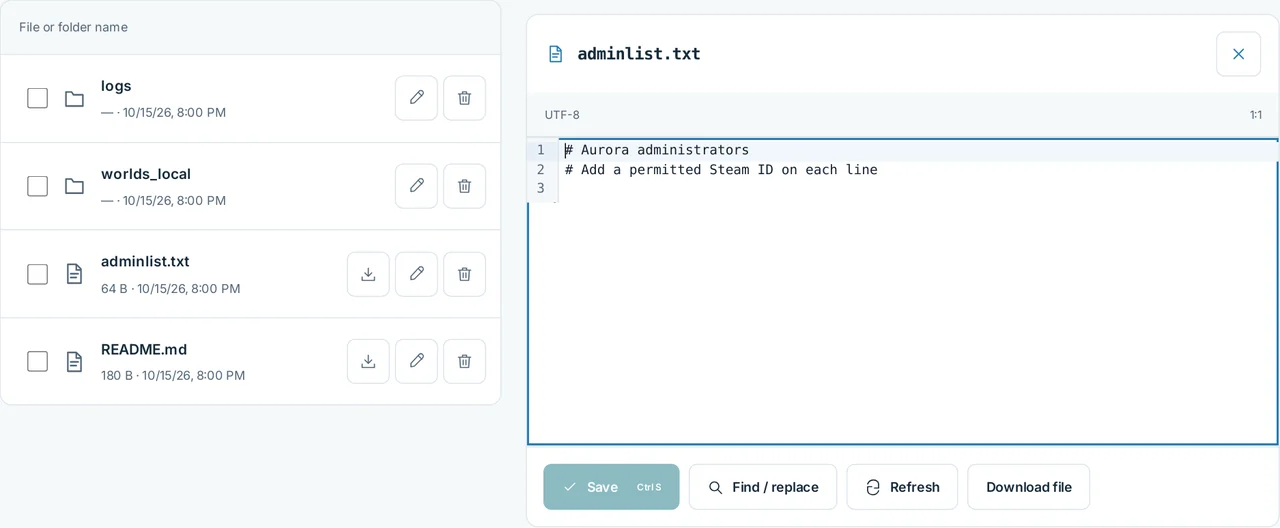 CubixServ · Files