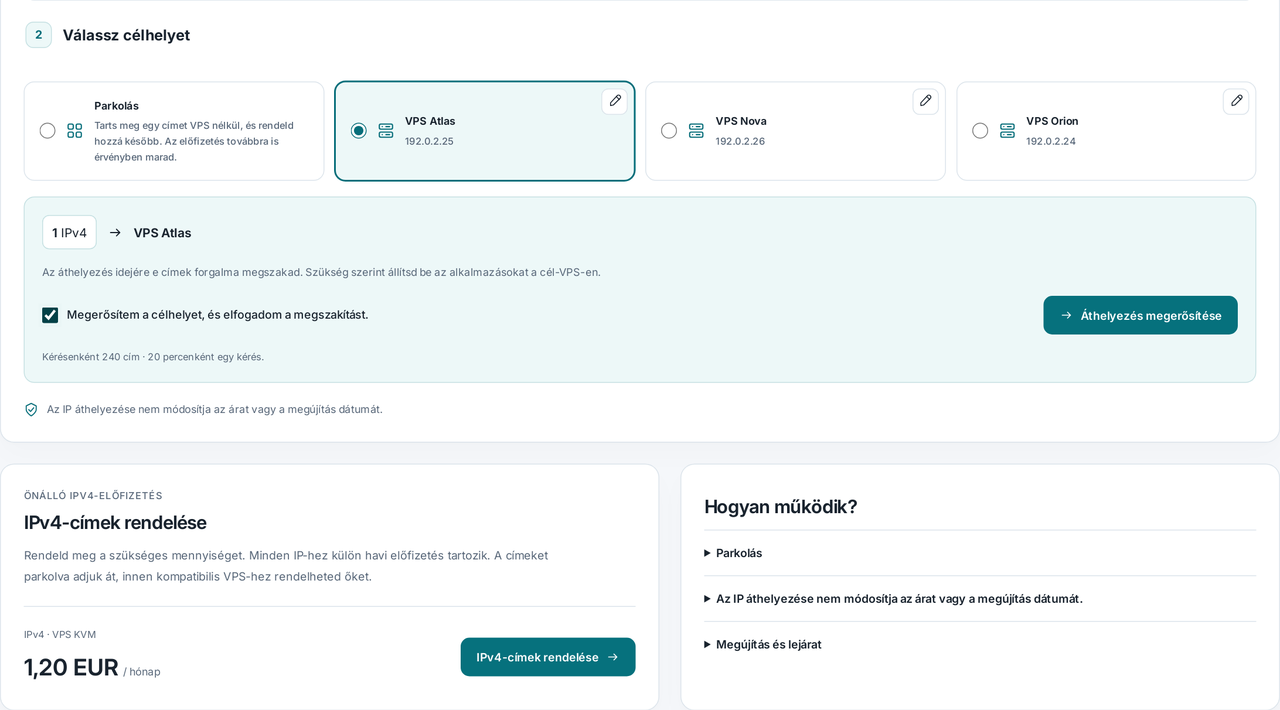 CubixServ · Hálózat és IP