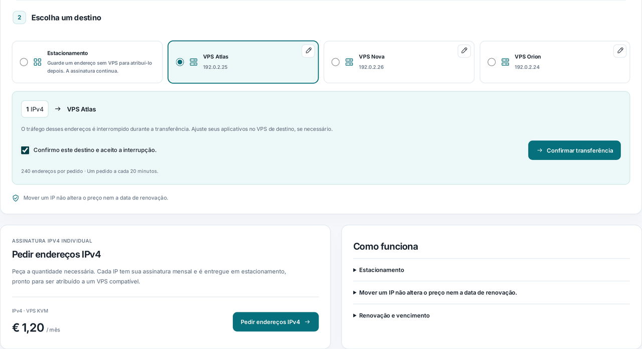 CubixServ · Rede e IP